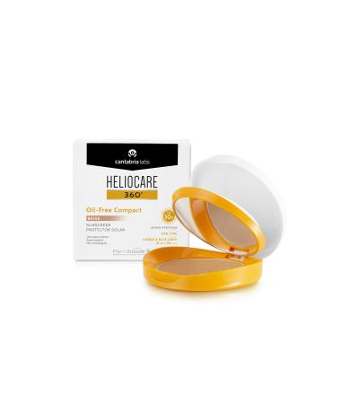 Heliocare 360 Oil-Free Compact Beige  SPF 50+ 10 g هيليوكير واقي شمس كريم أساس مضغوط